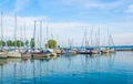 view of marina situated on bodensee near Bregenz, Austria...IMAGE Royalty Free Stock Photo