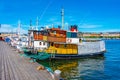 View of marina at skeppsholmen island in Stockholm, Sweden Royalty Free Stock Photo