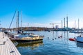 View of marina in Stockholm, Sweden Royalty Free Stock Photo