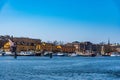 View of marina in Stockholm, Sweden Royalty Free Stock Photo