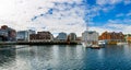 View of a marina in Tromso, North Norway Royalty Free Stock Photo