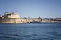 View of marina in Valletta city / Malta. Royalty Free Stock Photo