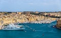View of the marina in Valletta