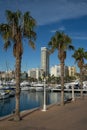 A view of the Maritime port in Alicante city