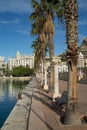 A view of the Maritime port in Alicante city