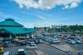 Fresh market Bintulu, view from above. Royalty Free Stock Photo