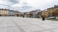 View of the Market Square in Nowy Targ Royalty Free Stock Photo