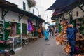 TETOUAN, MOROCCO - MAY 23, 2017: View of the market in Tetouan Medina quarter in Northern Morocco Royalty Free Stock Photo