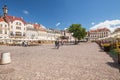 View of the marketplace in Rzeszow. Poland