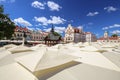 View of the marketplace in Rzeszow. Poland Royalty Free Stock Photo