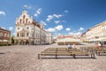 View of the marketplace in Rzeszow. Poland Royalty Free Stock Photo