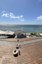 View of the Marmara sea from Aqua Florya shopping center.