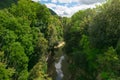 View of the Marmitte dei giganti on the river Metauro in the Marche region Royalty Free Stock Photo