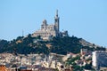 View of Marseille and basilica Notre-Dame de la Ga