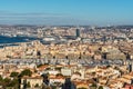 View of Marseille from basilica Notre-Dame de la Garde, France Royalty Free Stock Photo