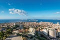 View of Marseille from basilica Notre-Dame de la Garde, France Royalty Free Stock Photo