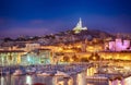 View of Marseille vieux port Provence, France