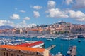 View of Marseille vieux port Provence, France Royalty Free Stock Photo