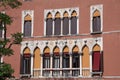 View of the marvelous architecture along the Grand Canal in Venice, Italy