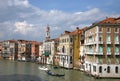 View of the marvelous architecture along the Grand Canal in Venice, Italy