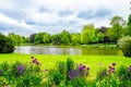 View of the Maschteich with the surrounding nature Royalty Free Stock Photo