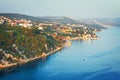 View from the Maslenica Bridge Royalty Free Stock Photo