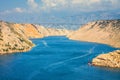 View from the Maslenica Bridge Royalty Free Stock Photo