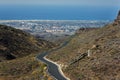 View of Maspalomas from the mountains - Gran Canaria Royalty Free Stock Photo