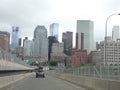 view from mass pike.. Boston Ma skyline (tall buildings)