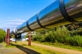 Trans-Alaska Pipeline System in Alaskan wilderness Royalty Free Stock Photo