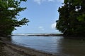 The Matelot River Mouth, Trinidad and Tobago Royalty Free Stock Photo