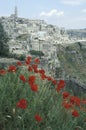 View of Matera in springtime, Italy.