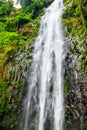 View of Materuni waterfall on foot of the Kilimanjaro mountain in Tanzania Royalty Free Stock Photo