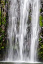 View of Materuni waterfall at foot of mountain Kilimanjaro not far from the city Moshi, Tanzania Royalty Free Stock Photo