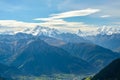 View on Matterhorn and Monte Rosa massif Royalty Free Stock Photo