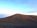 View from Mauna Kea Mountain during Sunset on Big Island in Hawaii. Royalty Free Stock Photo