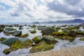 View of Mawi rocky Beach, Lombok Island, Indonesia