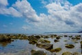 View of Mawi rocky Beach, Lombok Island, Indonesia