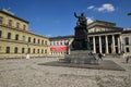 View in the MAX-JOSEPH-PLATZ square in Munich, Germany