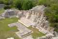 View of the Mayan pyramid Edzna. Yucatan, Campeche, Royalty Free Stock Photo