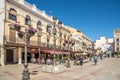 View at the Mayor square of Ciudad Real in Spain Royalty Free Stock Photo