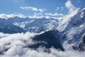 view of Mayrhofen ski resort, Austrian Alps Royalty Free Stock Photo