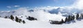 view of Mayrhofen ski resort in winter time, Austria Royalty Free Stock Photo