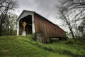 View of McAllister Covered Bridge in Indiana, United States Royalty Free Stock Photo