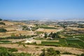 View from the Mdina to the countryside surrounding the old capital. Malta Royalty Free Stock Photo