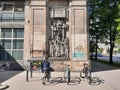 Socialist realism in the 1950s in the center of Warsaw, the capital of Poland