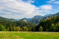 view of a meadow in austria stretched alongisde the famous semmering bahn walking track...IMAGE