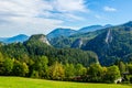 view of a meadow in austria stretched alongisde the famous semmering bahn walking track...IMAGE