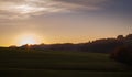 View of Black Forest, autumn, Germany, sunset Royalty Free Stock Photo