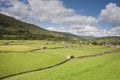 View of Meadows, Gunnerside, Swaledale Royalty Free Stock Photo